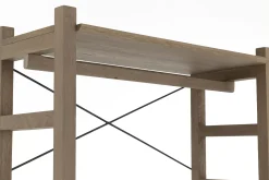 Placards^Flamant Aber, Etagere A Chaussures, Chene Patine, Avec Tringle De Placard