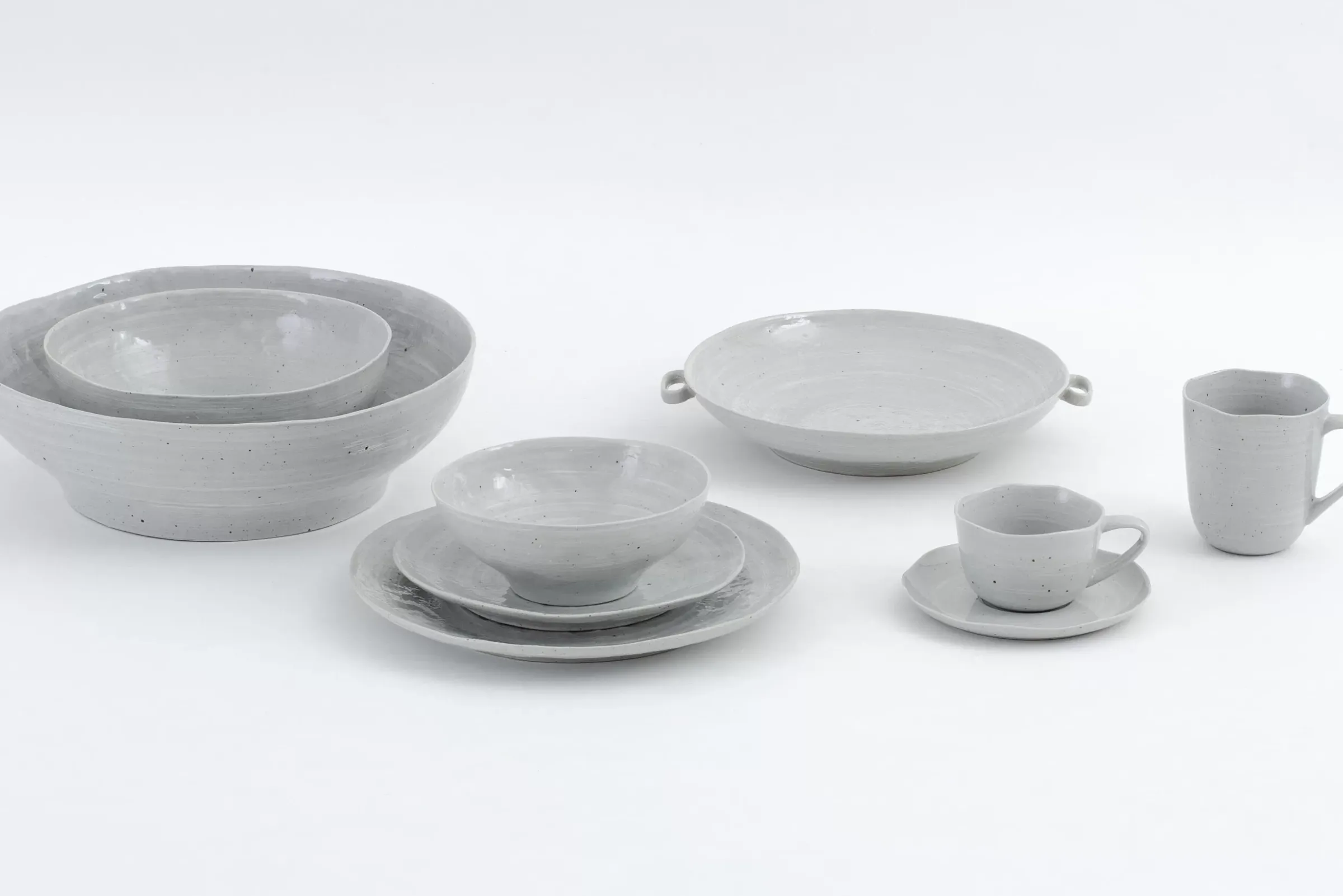 Assiettes, Plats Et Bols^Flamant Alanah, Assiette, Ceramique, Gris, 27Cm