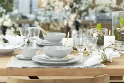 Assiettes, Plats Et Bols^Flamant Alanah, Assiette, Ceramique, Gris, 27Cm