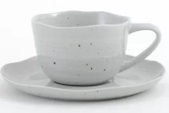 Fete Des Meres^Flamant Alanah, Tasse Et Soucoupe, Ceramique, Gris, 150Ml
