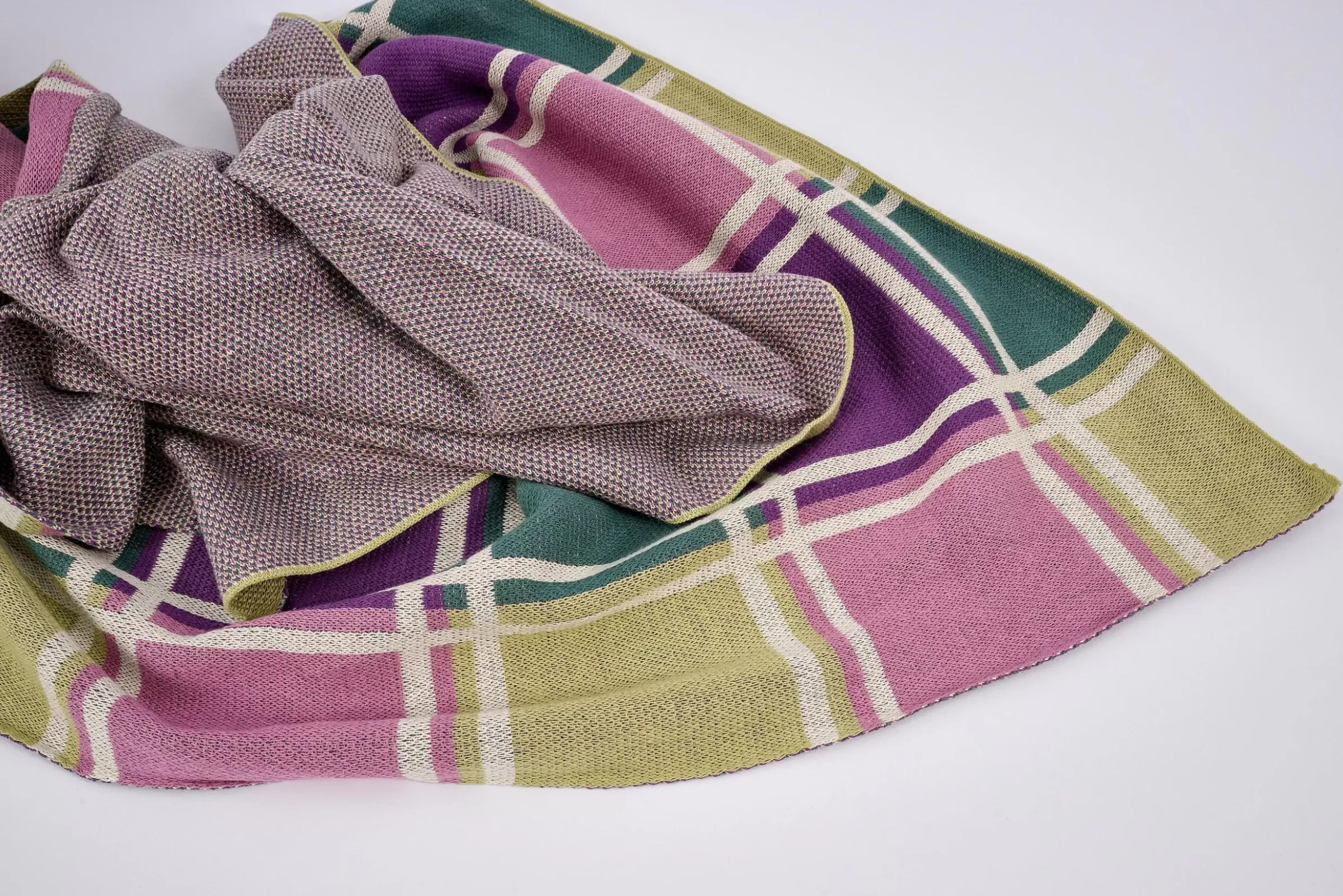 Textiles De Maison^Flamant Archio, Plaid, A Carreaux