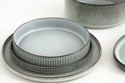 Assiettes, Plats Et Bols^Flamant Architecto, Assiette A Pates, Ceramique, Gris