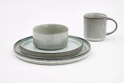 Assiettes, Plats Et Bols^Flamant Architecto, Assiette, Ceramique, Gris, 25,5Cm