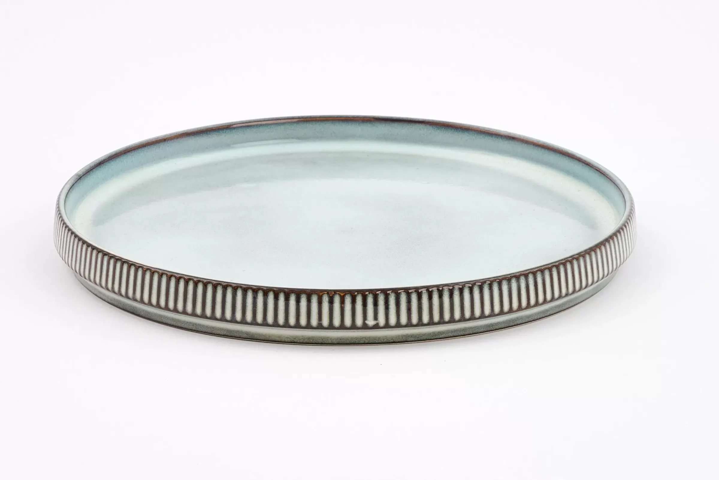Assiettes, Plats Et Bols^Flamant Architecto, Assiette, Ceramique, Gris, 20,5Cm