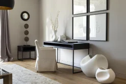 Bureaux^Flamant Armand, Bureau, Chene Noir Et Metal