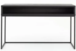 Table A Cafe^Flamant Armand, Table Console, Chene Noir Et Metal