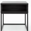 Table A Cafe^Flamant Armand, Table D'Appoint, Chene Noir Et Metal