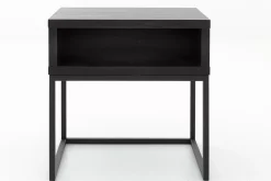Table A Cafe^Flamant Armand, Table D'Appoint, Chene Noir Et Metal