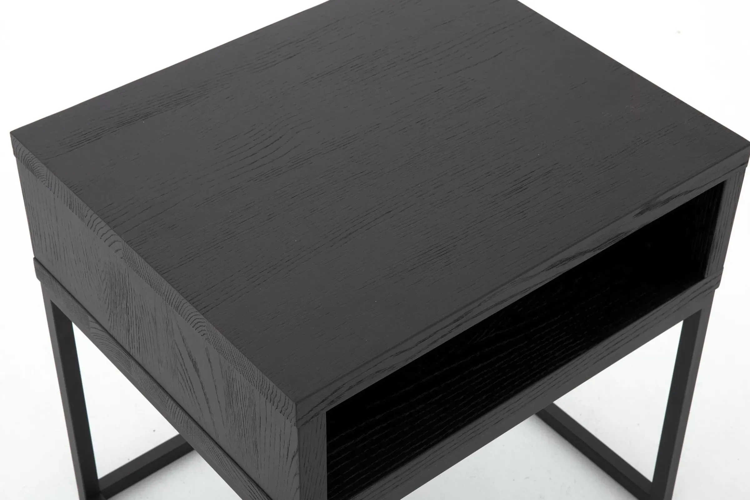 Table A Cafe^Flamant Armand, Table D'Appoint, Chene Noir Et Metal