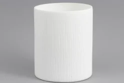 Décoration^Flamant Ayla, Vase, Verre, Blanc, O22X27H