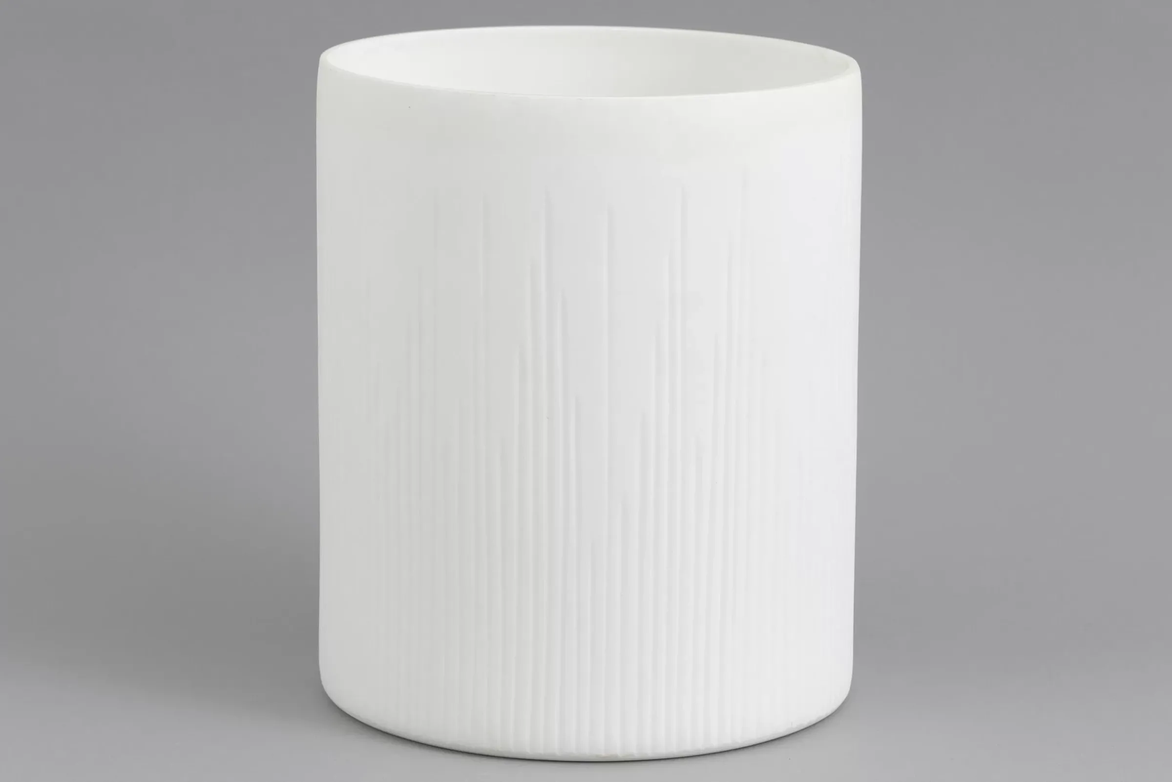 Décoration^Flamant Ayla, Vase, Verre, Blanc, O22X27H