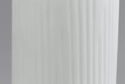 Décoration^Flamant Ayla, Vase, Verre, Blanc, O10,5X44H