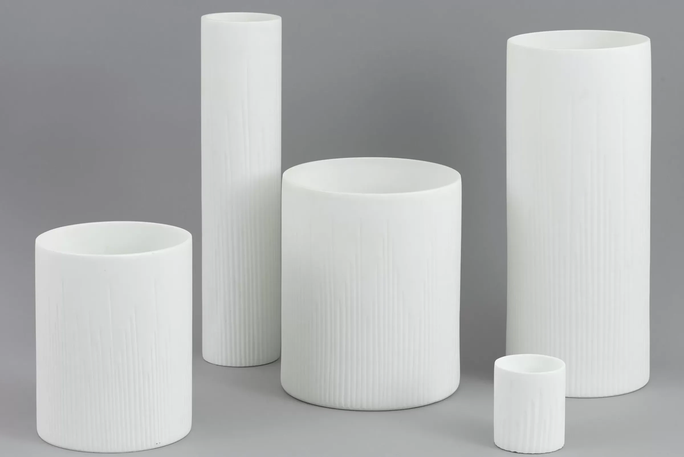 Décoration^Flamant Ayla, Vase, Verre, Blanc, O8X9,5H