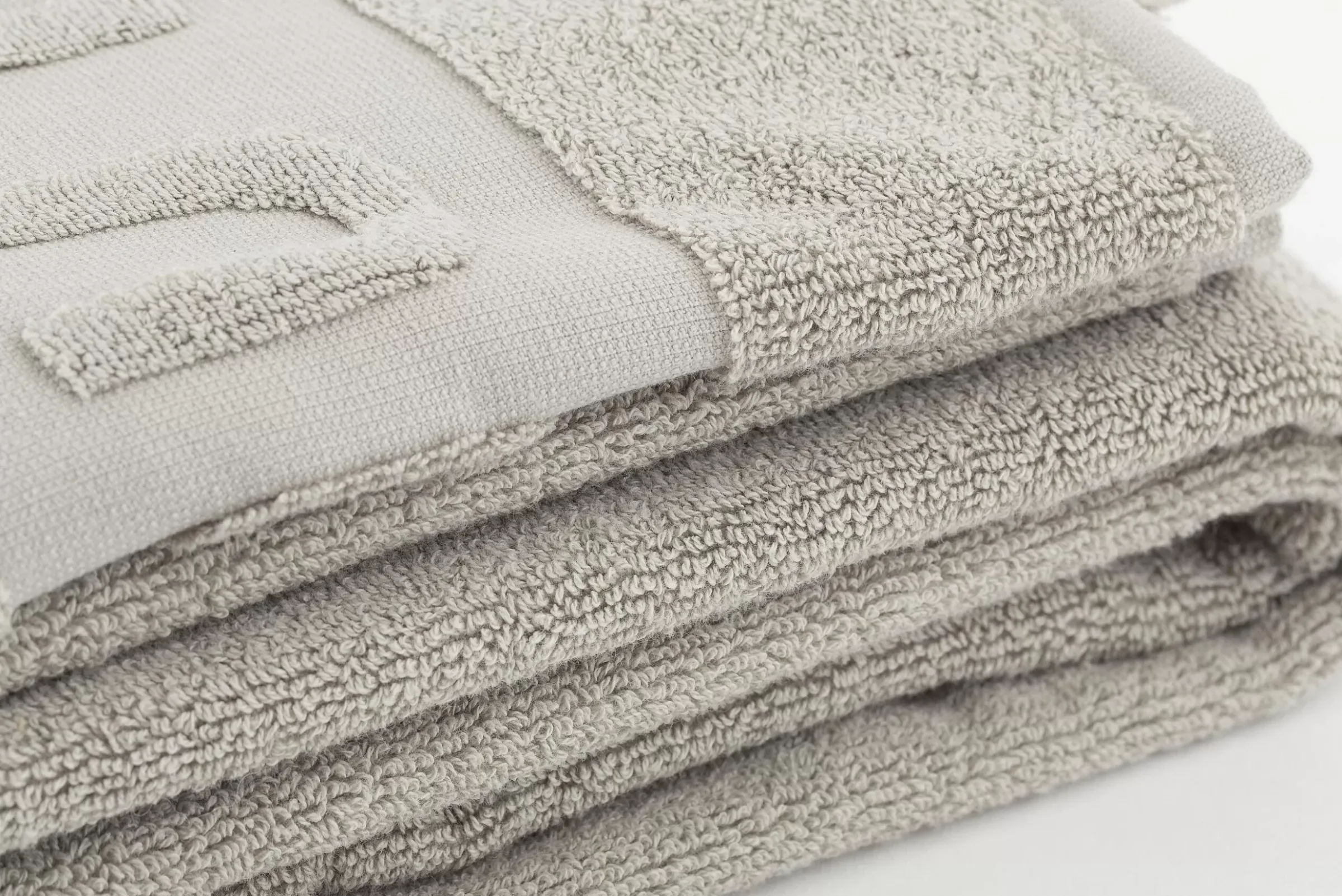 Textiles^Flamant Baobao, Serviette De Bain, Gris Clair, 100X180 Cm
