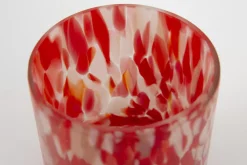 Décoration^Flamant Bardi, Photophore, Verre, Rouge