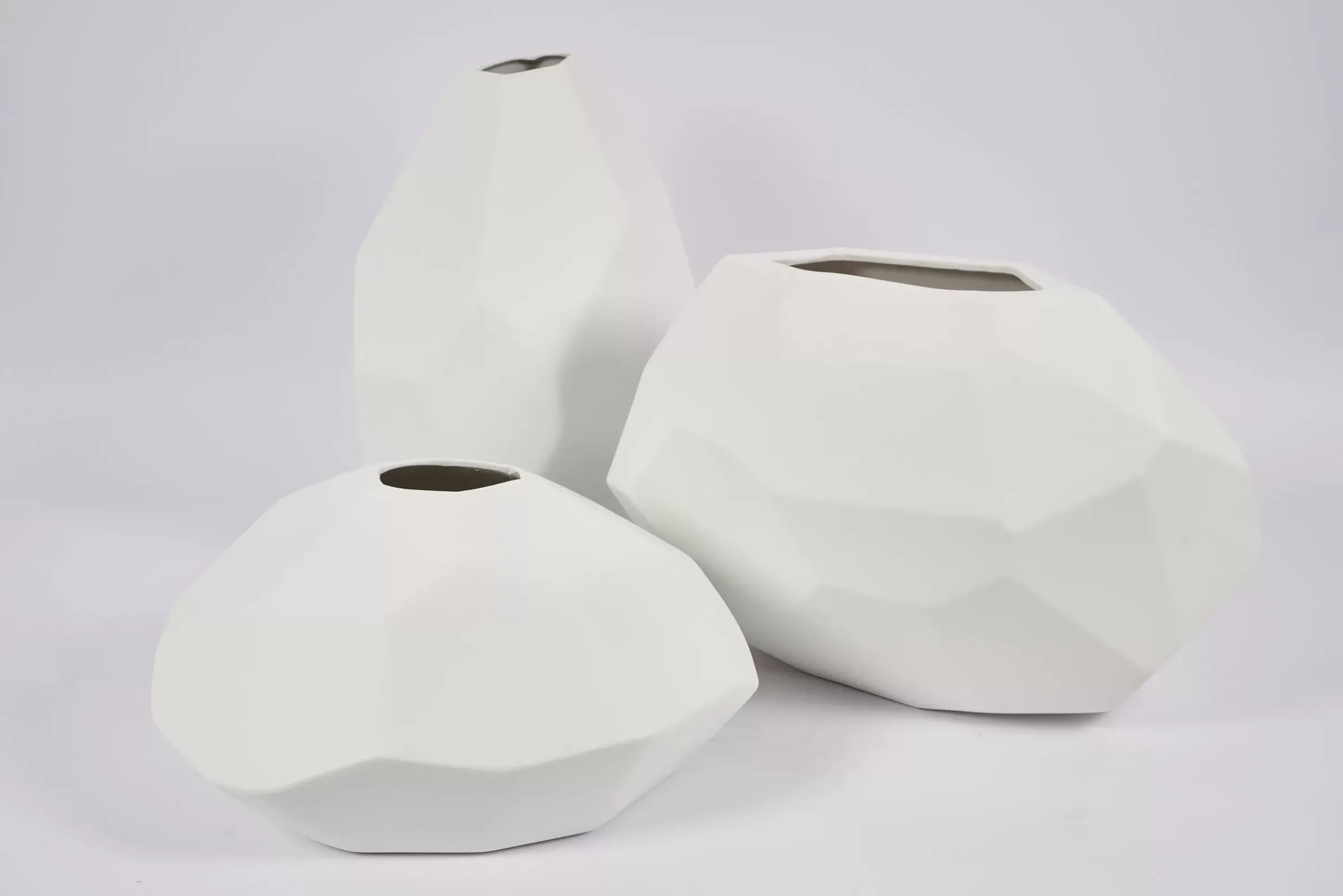Décoration^Flamant Belinda, Vase, Ceramique, Blanc, Modele 2