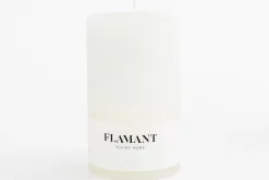 Décoration^Flamant Beth, Bougie, Couleur Blanc, 9X15Cm