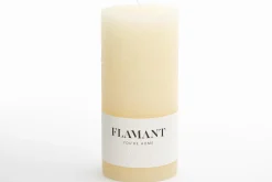 Décoration^Flamant Beth, Bougie, Couleur Creme, 7X15Cm
