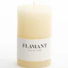 Décoration^Flamant Beth, Bougie, Couleur Creme, 7X11,5Cm