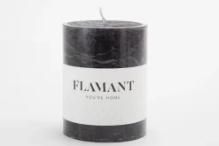 Décoration^Flamant Beth, Bougie, Couleur Noir, 7X9Cm