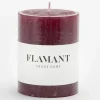 Décoration^Flamant Beth, Bougie, Couleur Rouge Balmoral, 7X9Cm