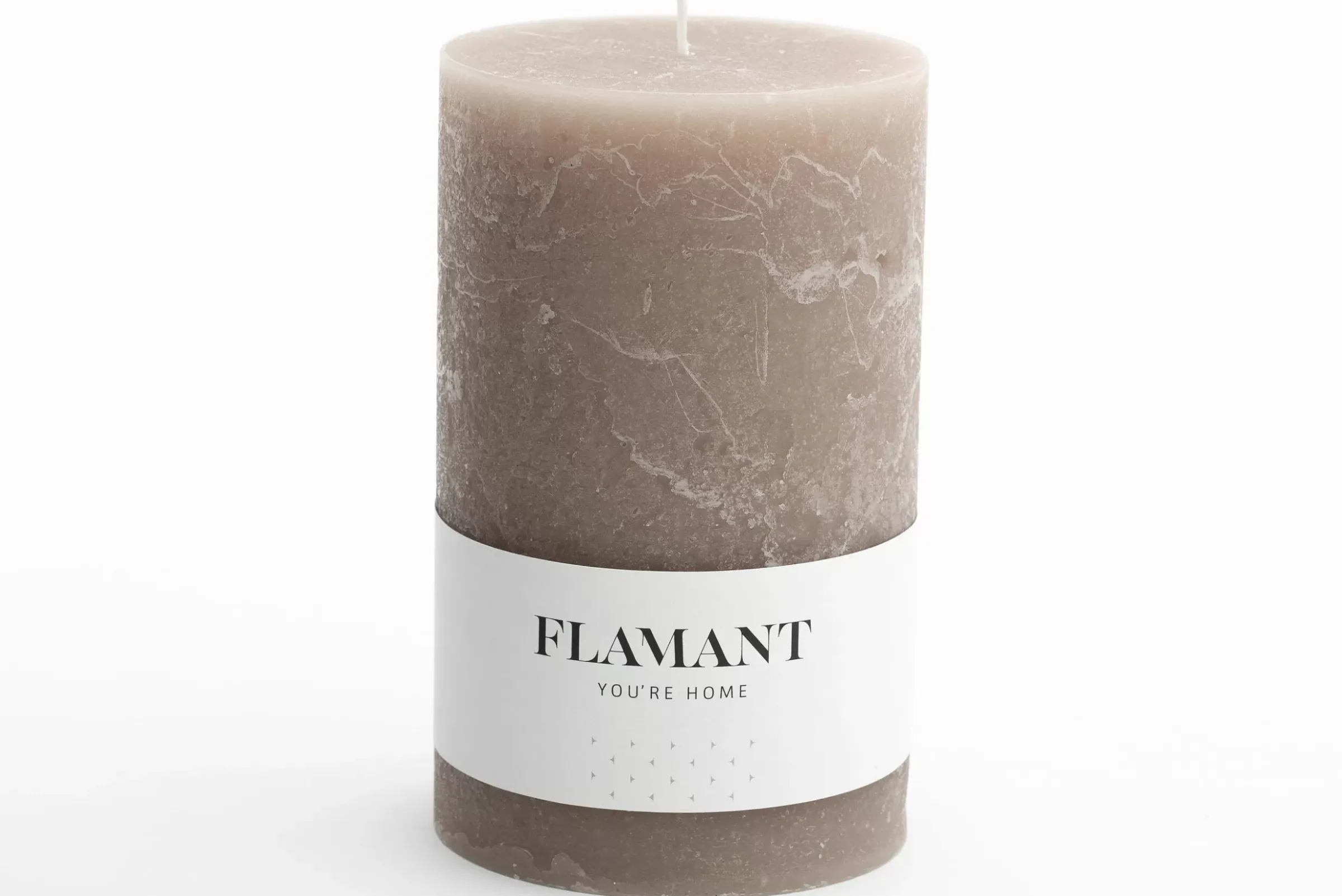 Décoration^Flamant Beth, Bougie, Couleur Taupe, 9X15Cm