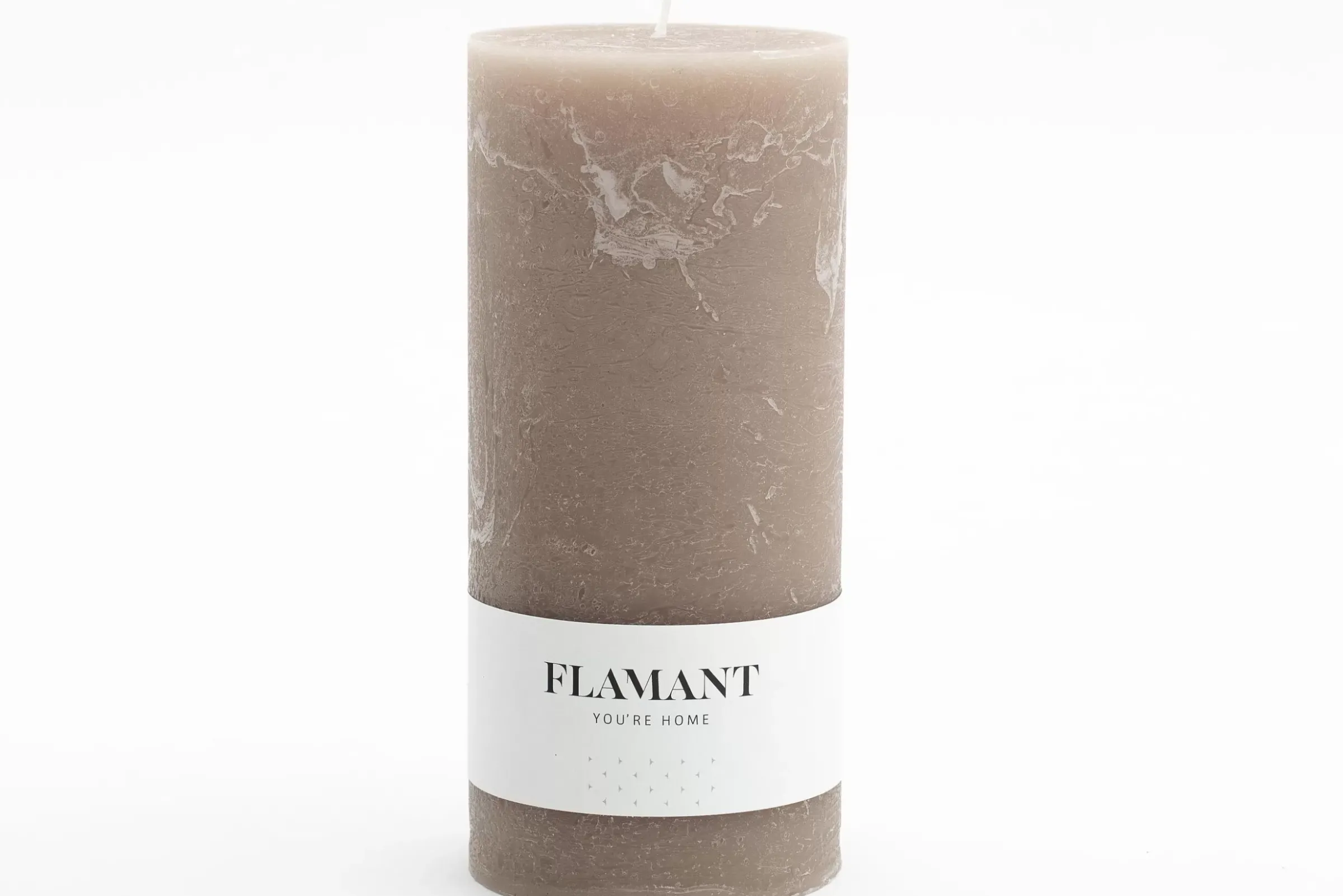 Décoration^Flamant Beth, Bougie, Couleur Taupe, 9X20Cm