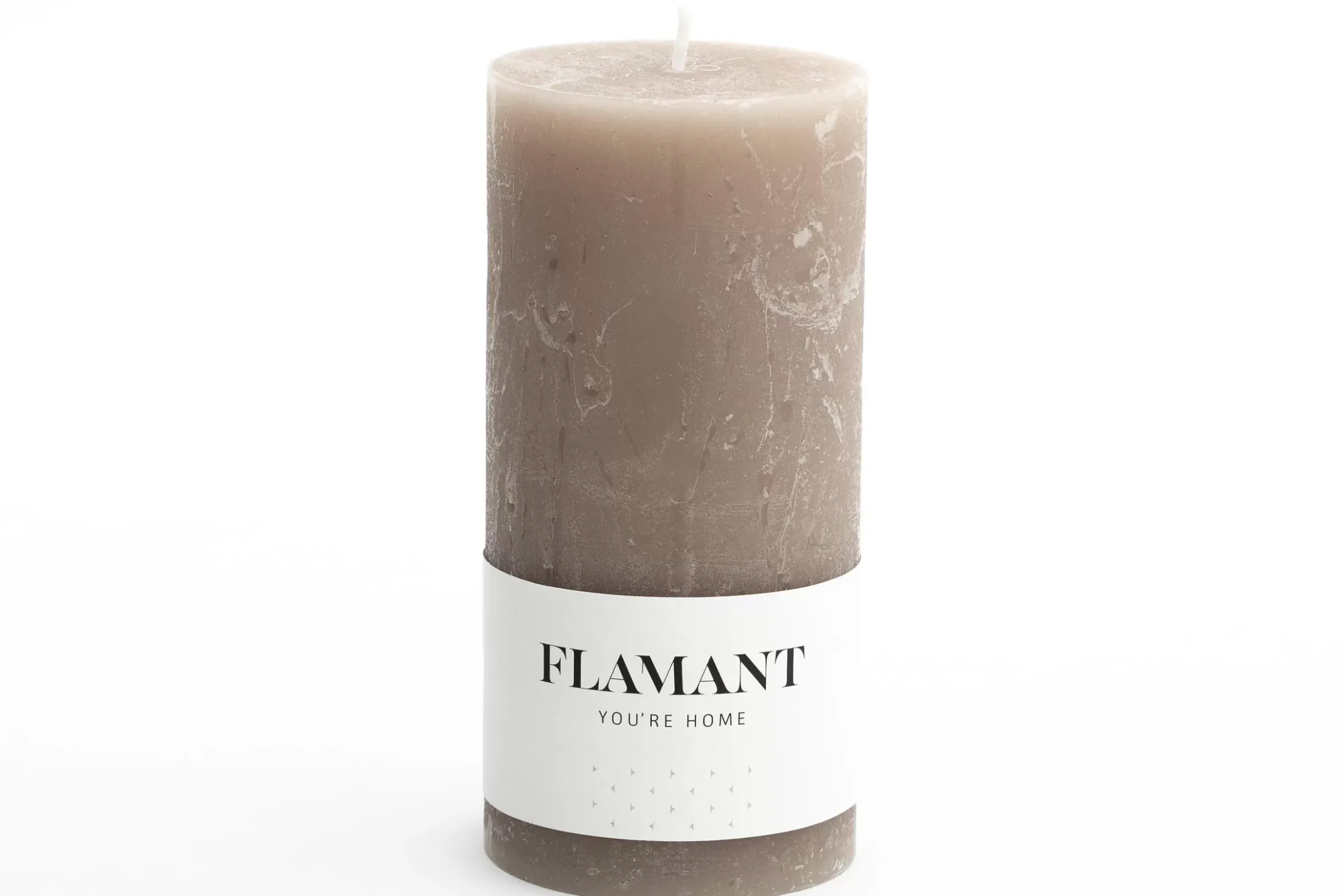Décoration^Flamant Beth, Bougie, Couleur Taupe, 7X15Cm