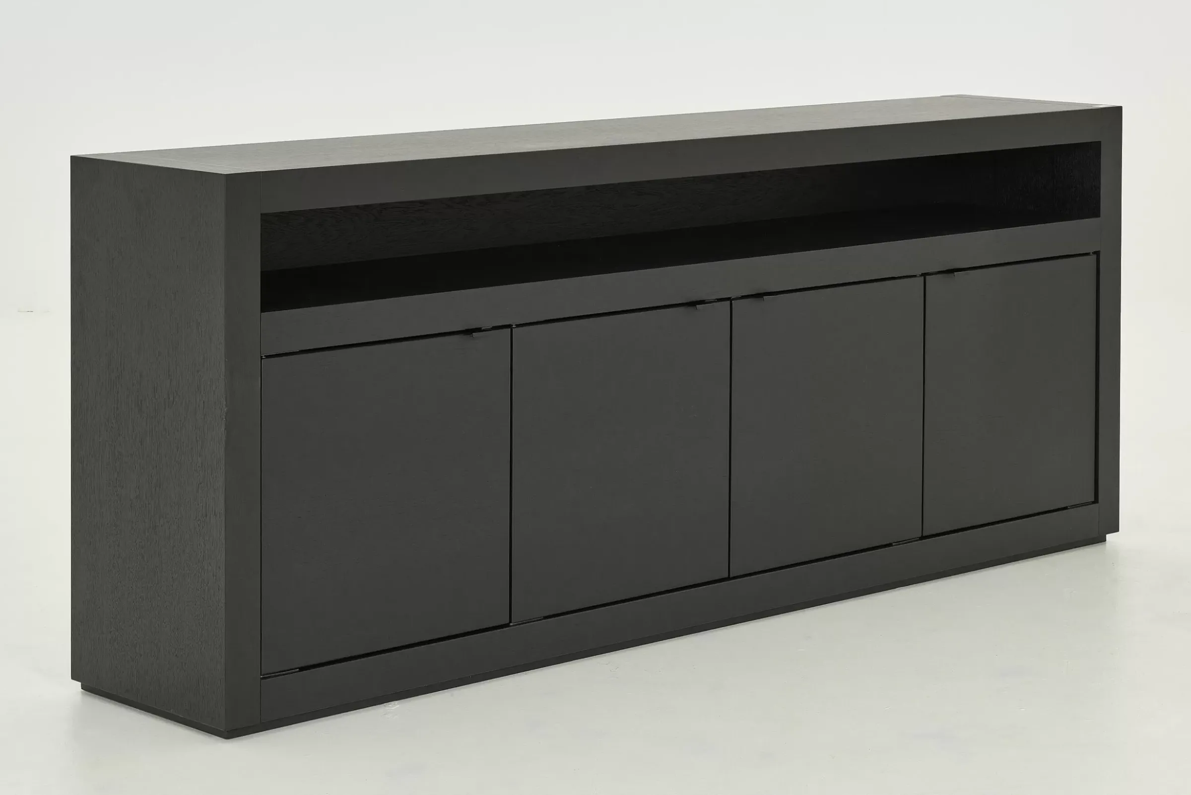 Buffets^Flamant Bjorn, Buffet, Noir, 4 Portes, Avec Lumieres Led A Intensite Variable