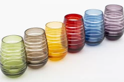 Fete Des Meres^Flamant Brahms, Verre, Differentes Couleurs, Ensemble De 6