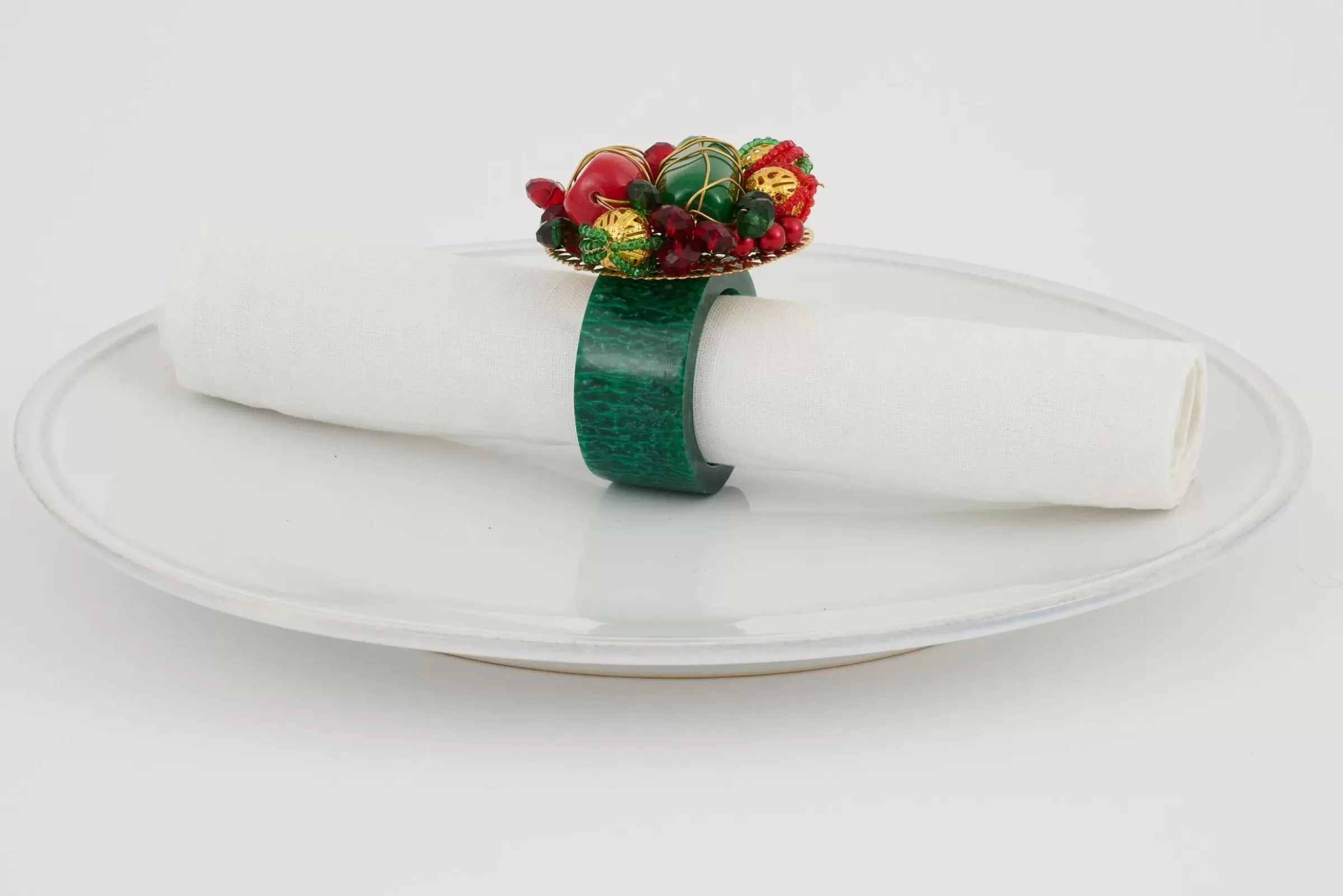 Accessoires^Flamant Brava, Rond De Serviette, Perles