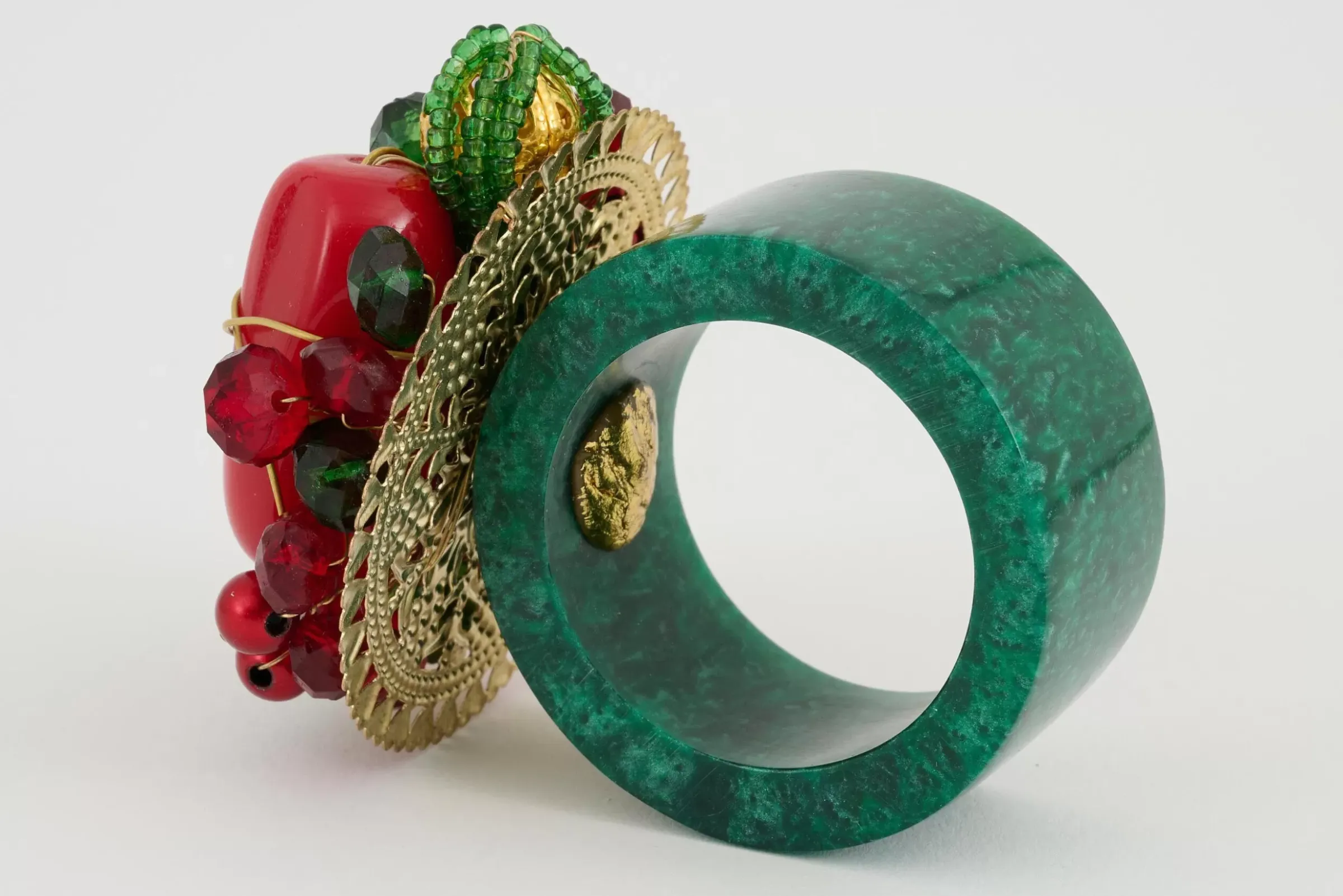 Accessoires^Flamant Brava, Rond De Serviette, Perles