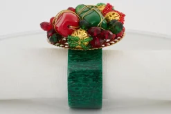 Accessoires^Flamant Brava, Rond De Serviette, Perles