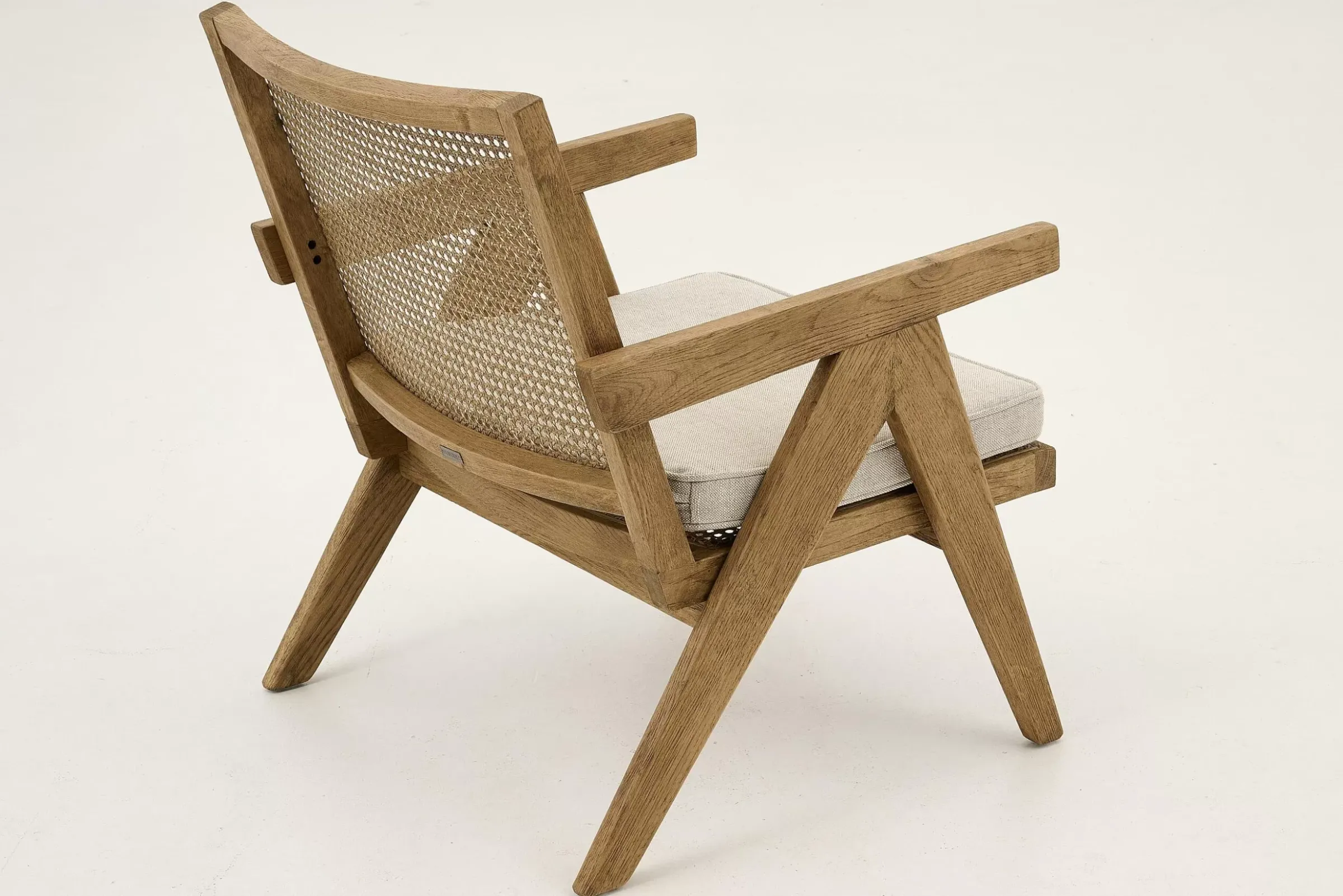 Canapés^Flamant Bruno, Fauteuil, Chene, Roseau, Avec Coussin
