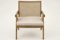 Canapés^Flamant Bruno, Fauteuil, Chene, Roseau, Avec Coussin