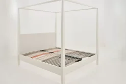 Des Lits^Flamant Cape Cod, Lit A Baldaquin, Blanc, 180 Cm