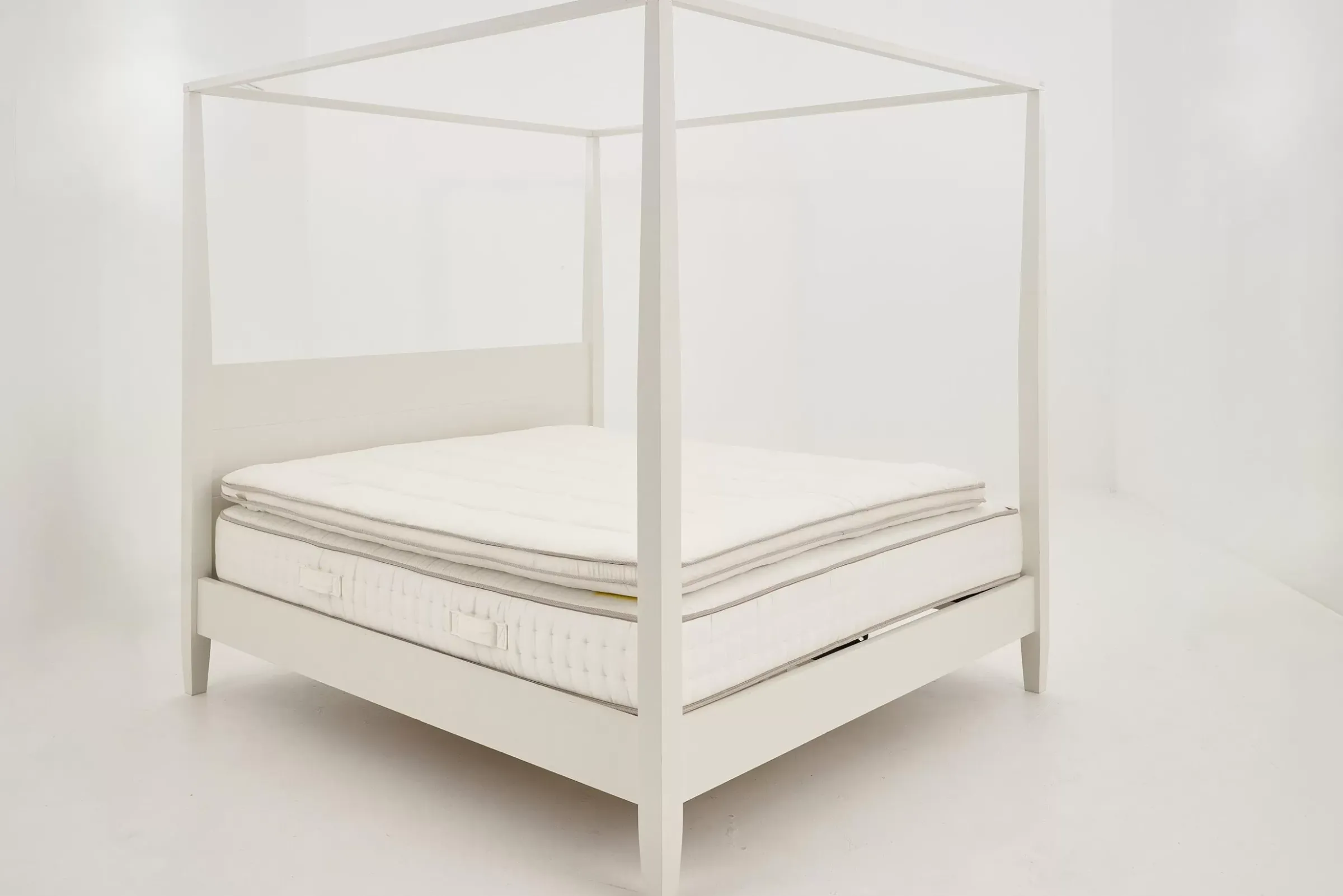 Des Lits^Flamant Cape Cod, Lit A Baldaquin, Blanc, 180 Cm