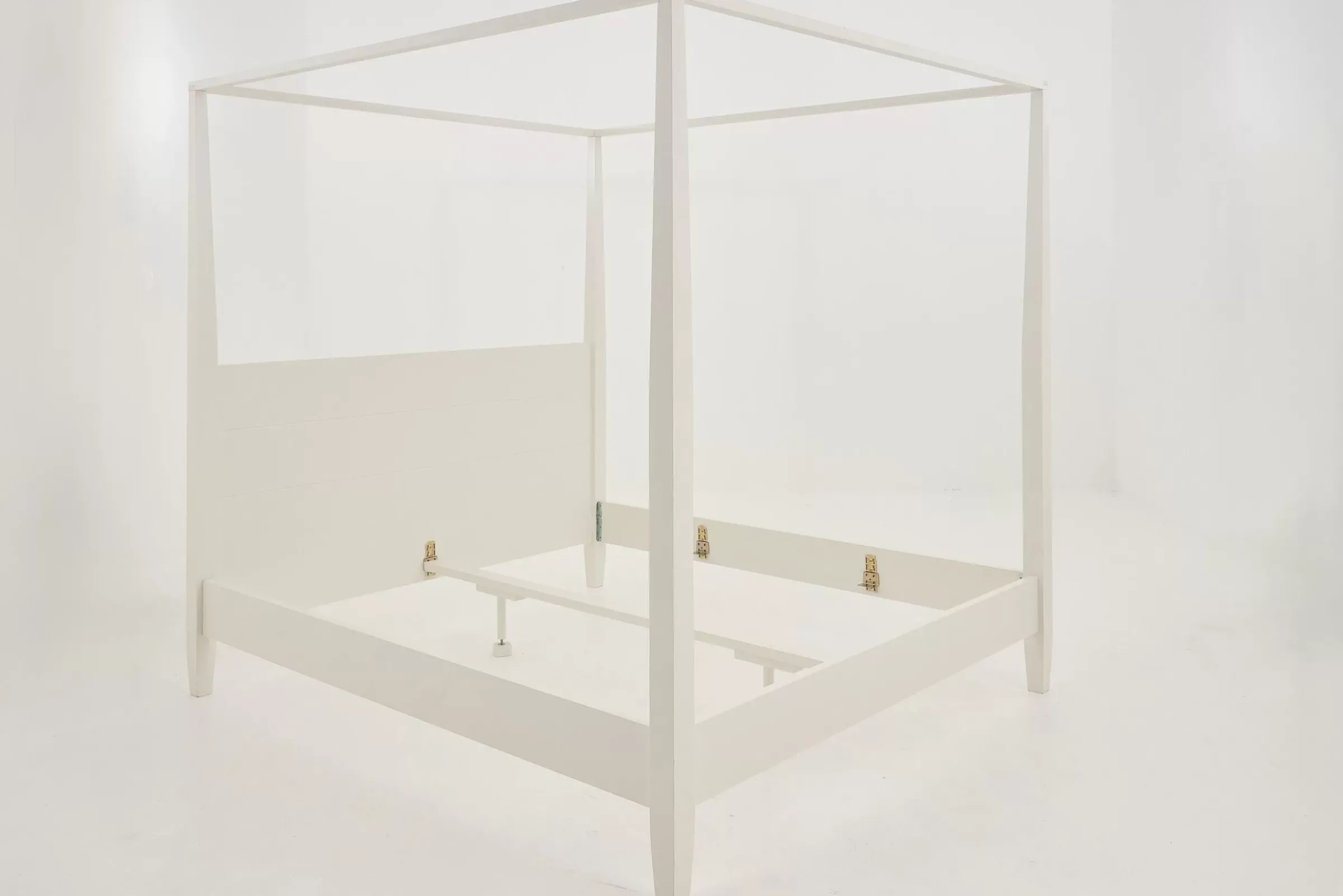 Des Lits^Flamant Cape Cod, Lit A Baldaquin, Blanc, 180 Cm