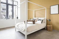 Des Lits^Flamant Cape Cod, Lit A Baldaquin, Blanc, 180 Cm