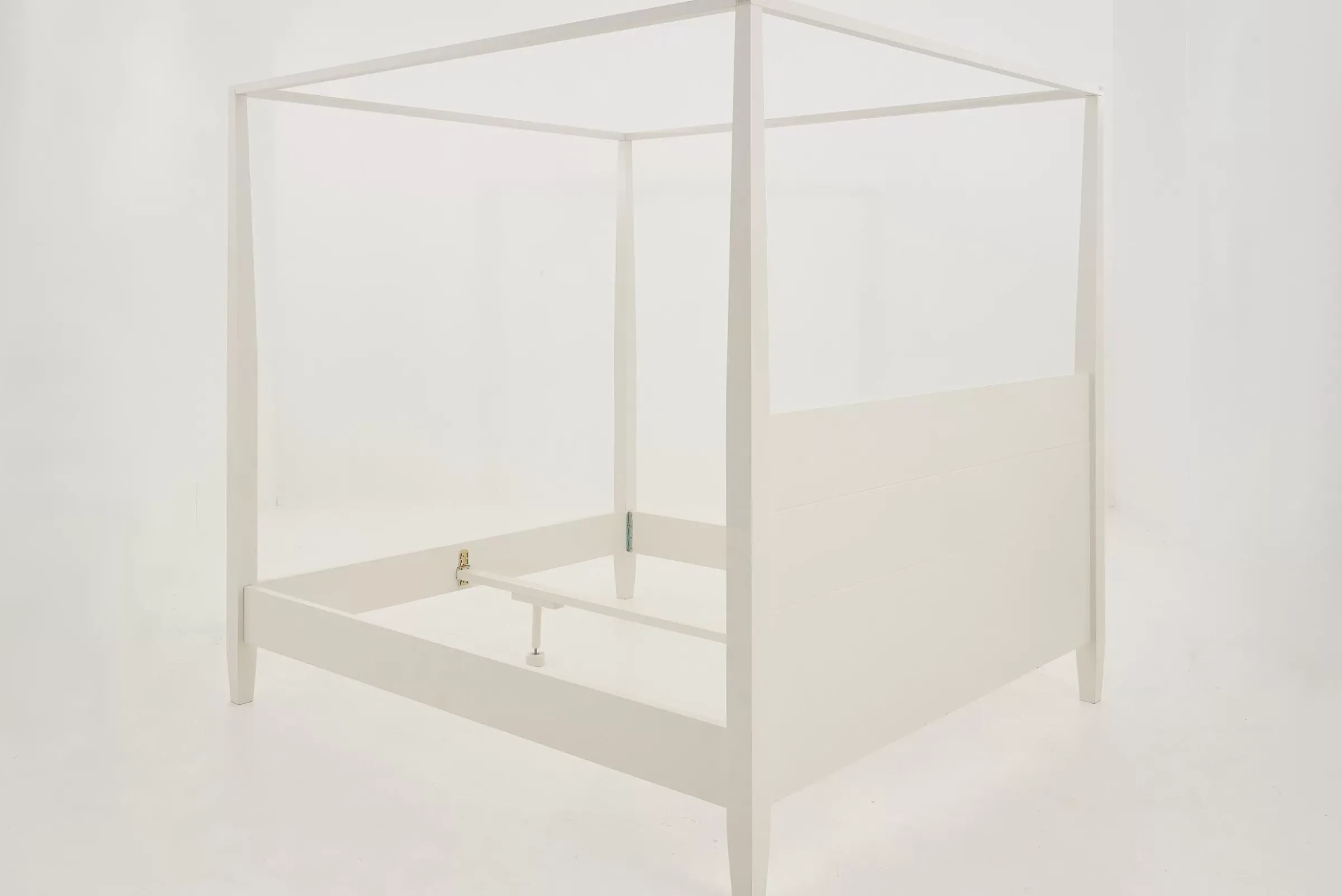 Des Lits^Flamant Cape Cod, Lit A Baldaquin, Blanc, 160 Cm