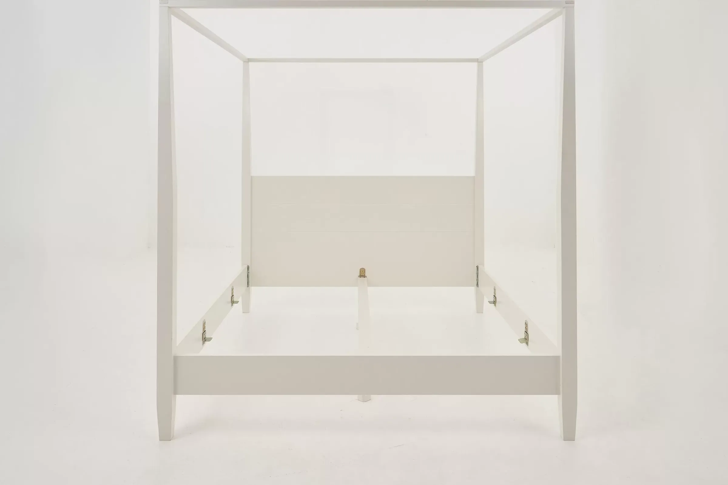 Des Lits^Flamant Cape Cod, Lit A Baldaquin, Blanc, 160 Cm