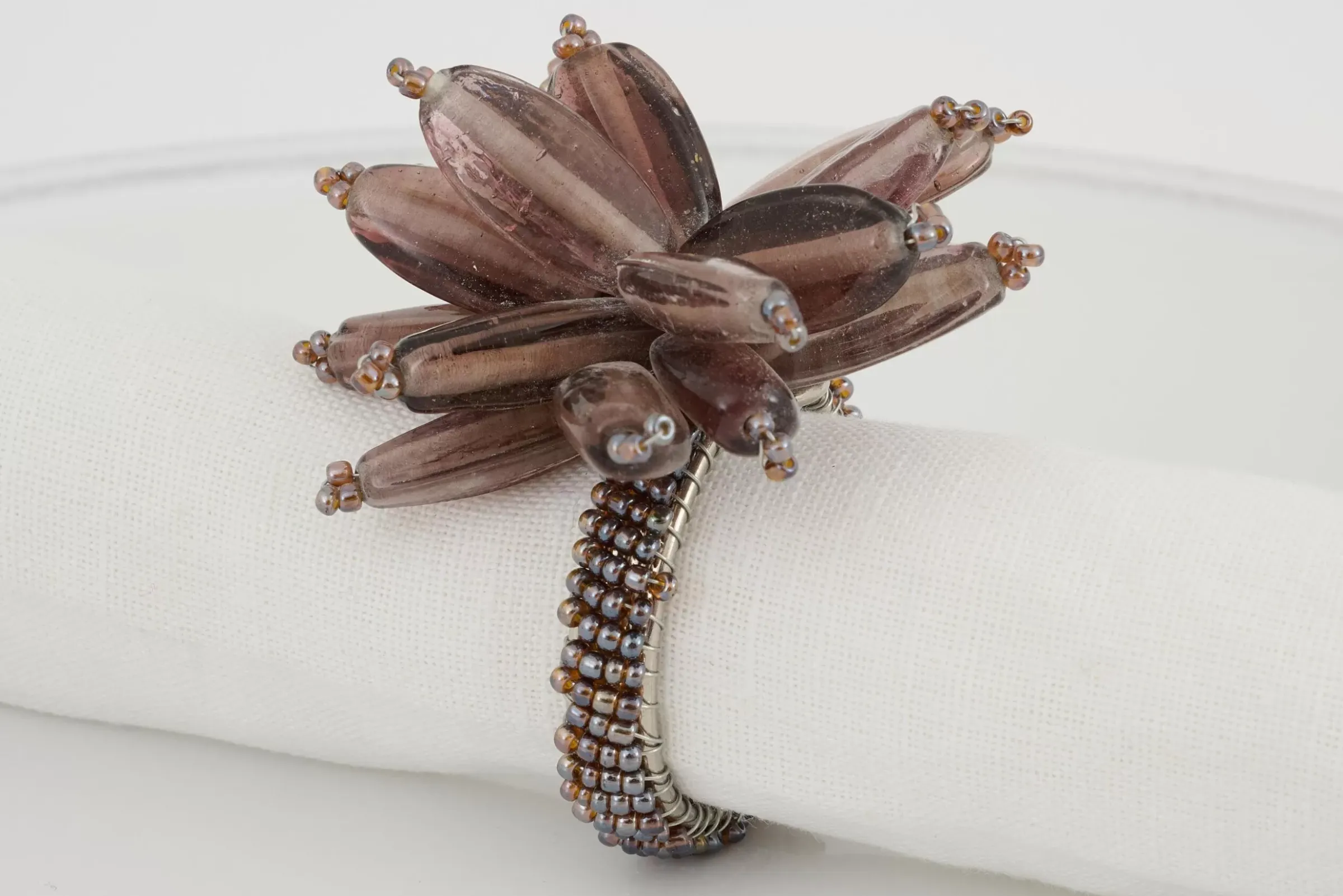Accessoires^Flamant Carlea, Rond De Serviette, Perles