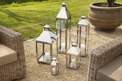 Décoration^Flamant Charme, Lanterne, Acier Et Verre, M