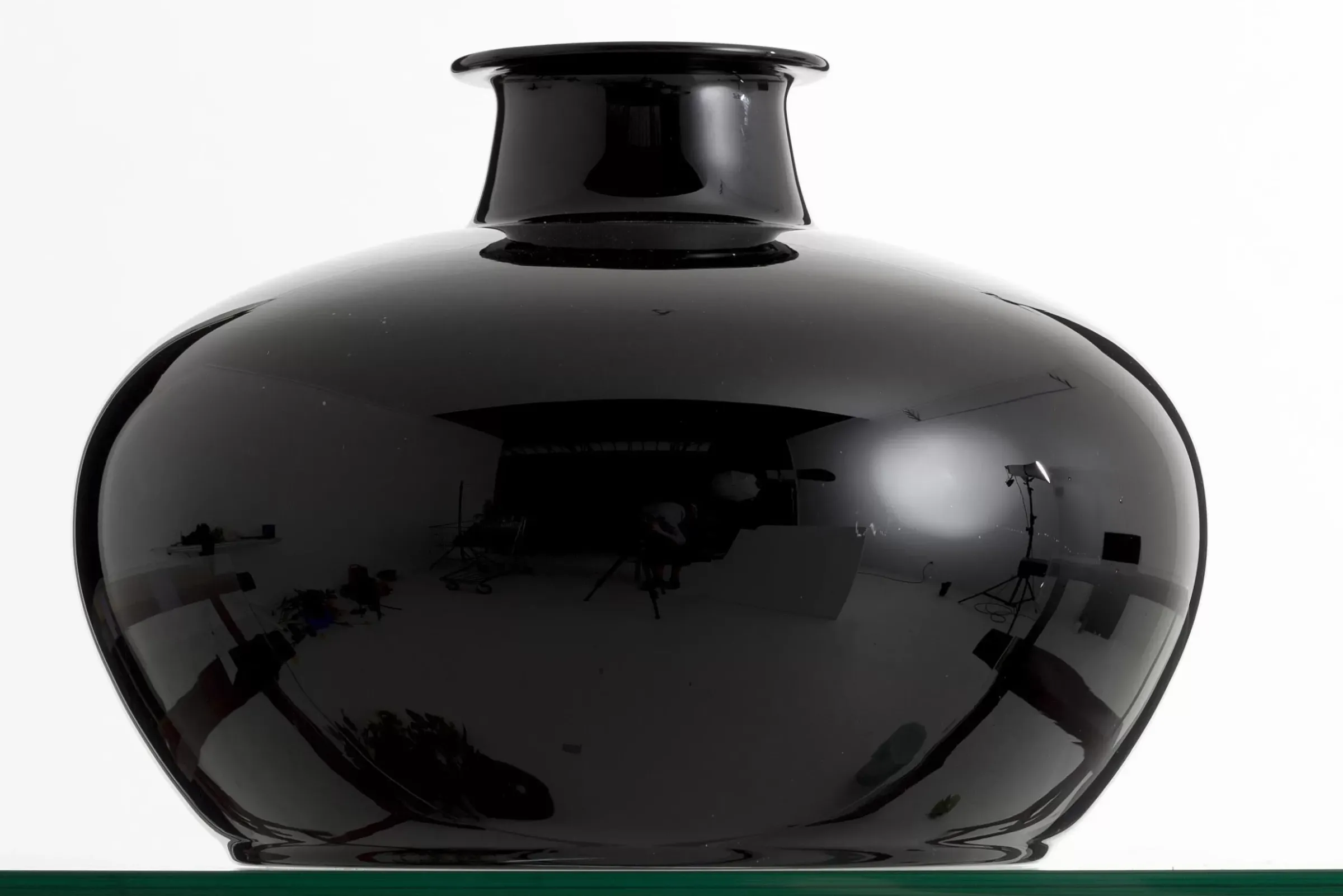 Décoration^Flamant Chiaz, Vase, Verre, Noir