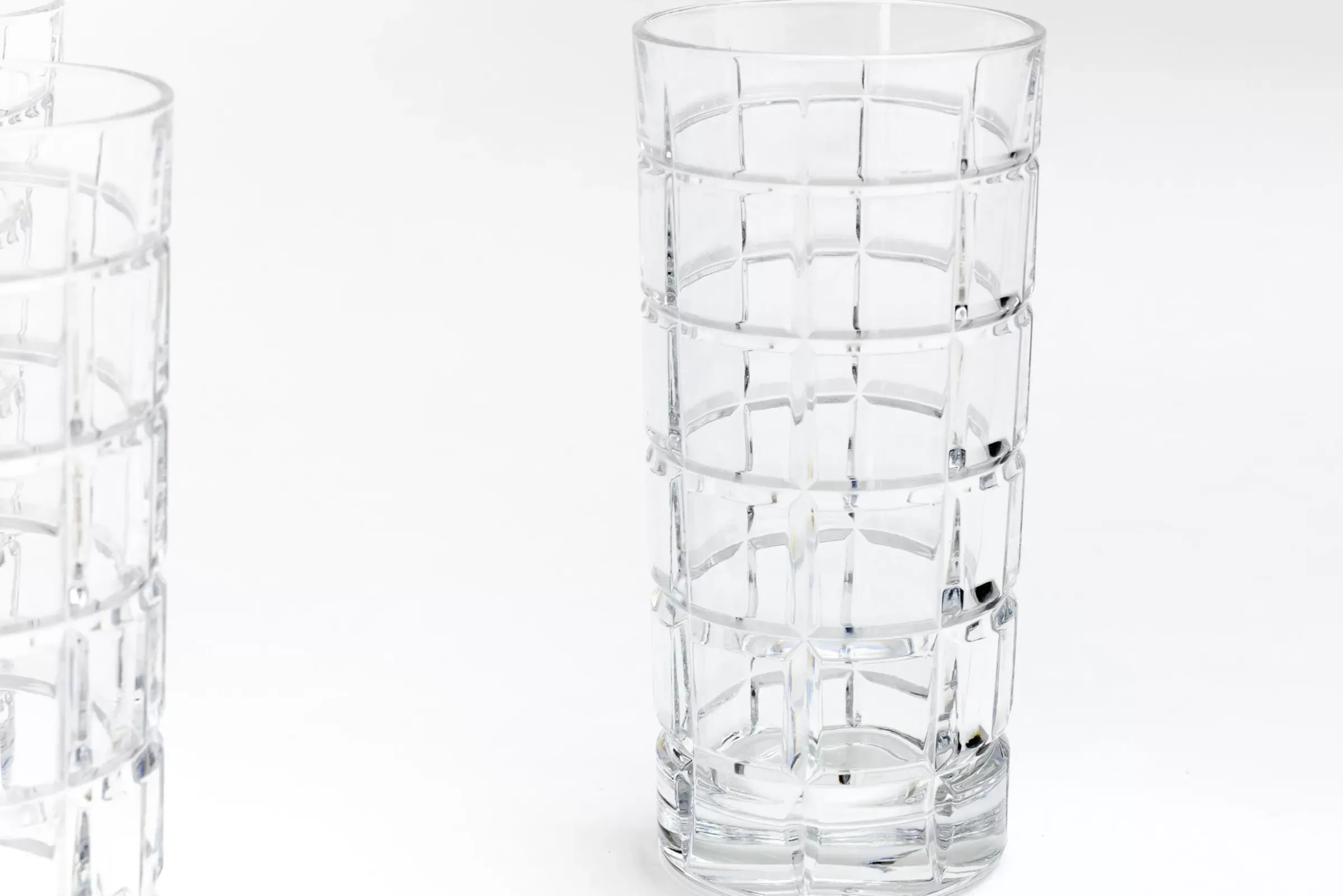 Lunettes^Flamant Chopin, Grand Verre, Coupe A La Main, Ensemble De 6