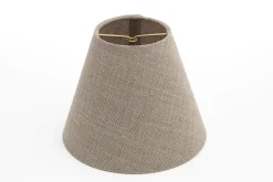 Eclairage^Flamant Clips, Abat-Jour, Naturel Et Gris, Conique, 14 Cm