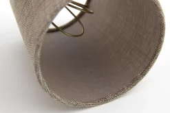 Eclairage^Flamant Clips, Abat-Jour, Naturel Et Gris, Cylindre, 10 Cm