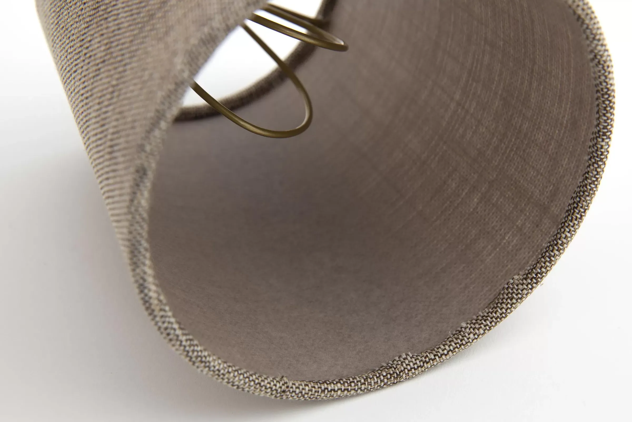 Eclairage^Flamant Clips, Abat-Jour, Naturel Et Gris, Cylindre, 10 Cm