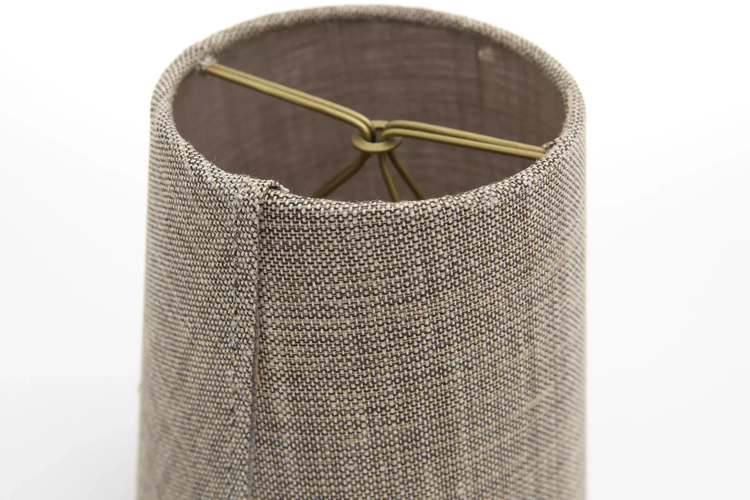 Eclairage^Flamant Clips, Abat-Jour, Naturel Et Gris, Cylindre, 10 Cm