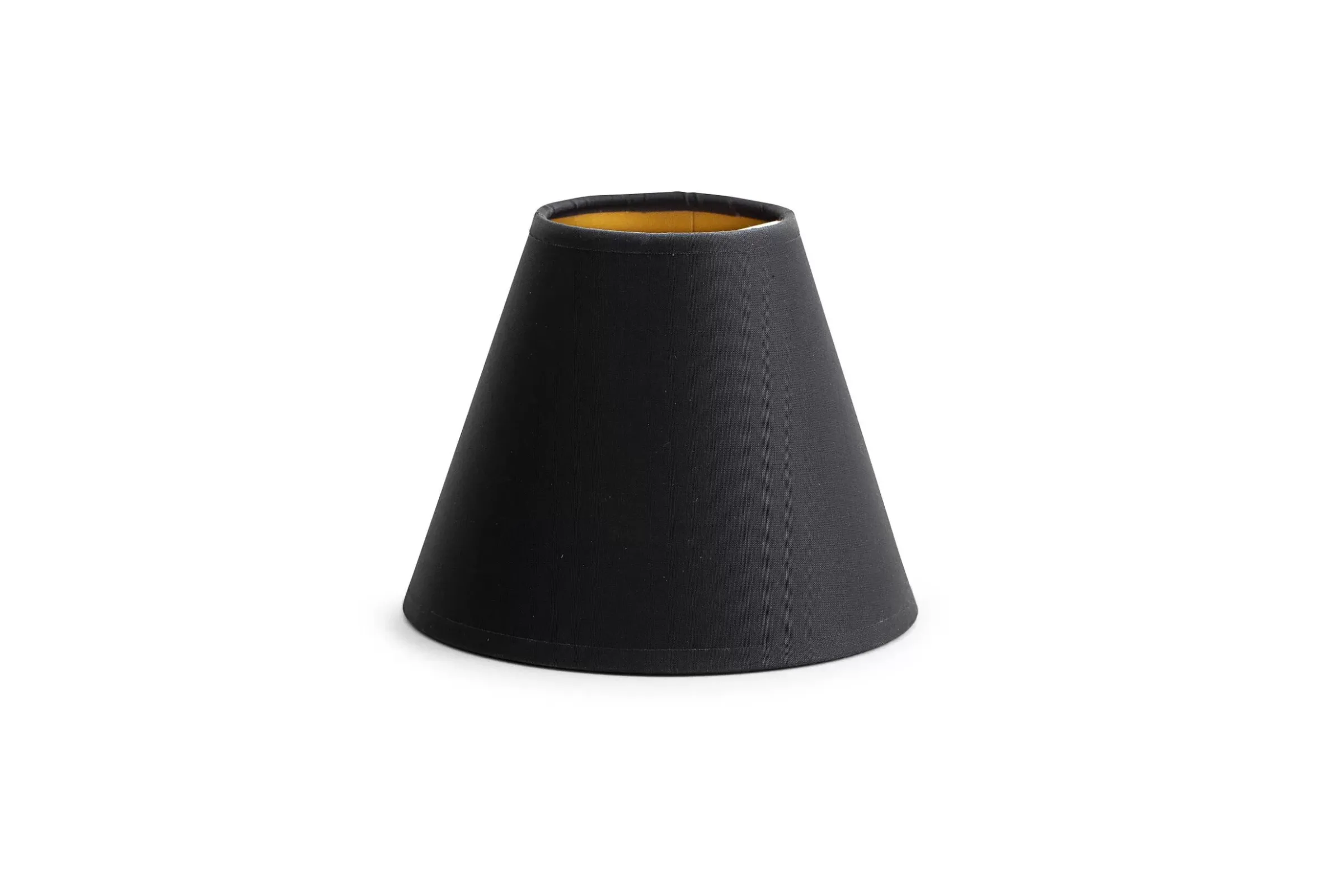 Eclairage^Flamant Clips, Abat-Jour, Noir Et Dore, Conique, 14 Cm